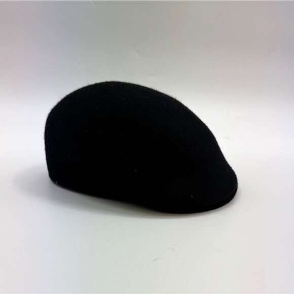 Kangol Other - Kangol Carimac 100% Wool Black Flat Cap Made In England Size L